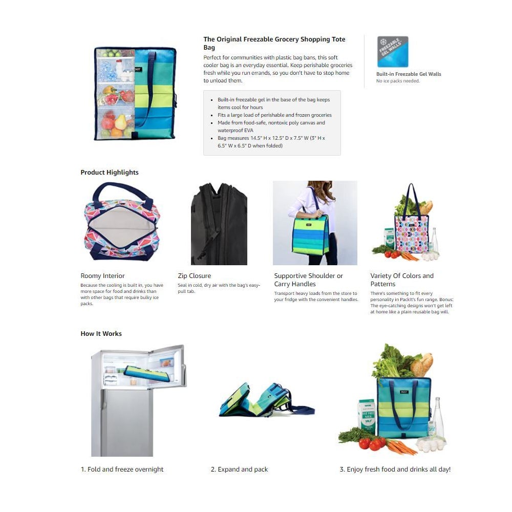 FREEZABLE GROCERY TOTE BAG - FRUITOPIA (6) ENG